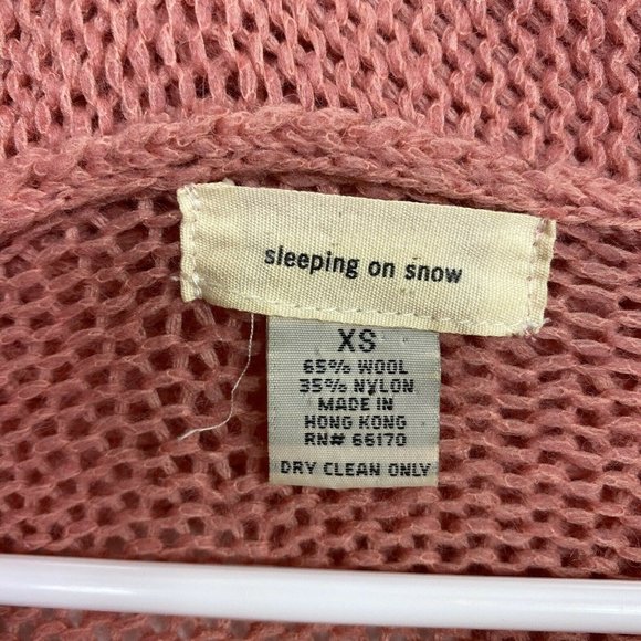 Anthro Sleeping on Snow Cable Cowl Neck Sweater XS - Picture 3 of 6